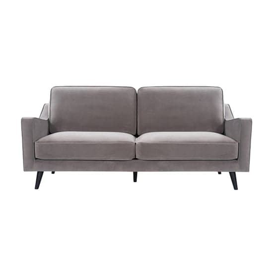 Darius Velvet 2.5 Seater Sofa In Stone Grey_1
