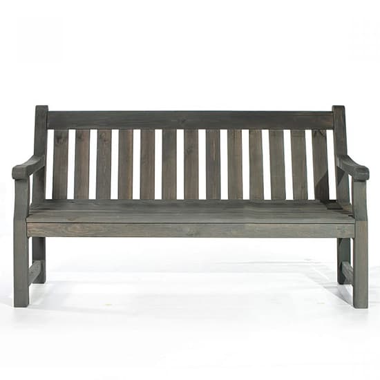 Darko Timber Garden 3 Seater Bench In Dark Grey_3