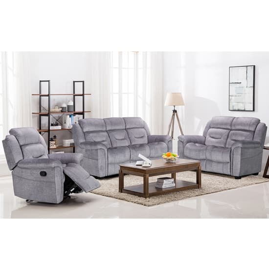 Darley Upholstered Fabric 2 Seater Sofa In Grey_3