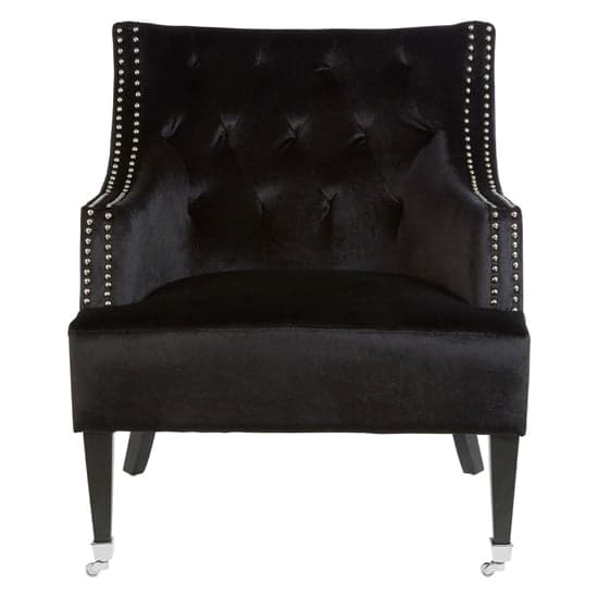 Darligo Upholstered Velvet Armchair In Black_2