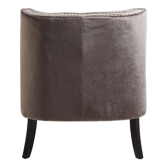 Darligo Upholstered Velvet Armchair In Grey_4
