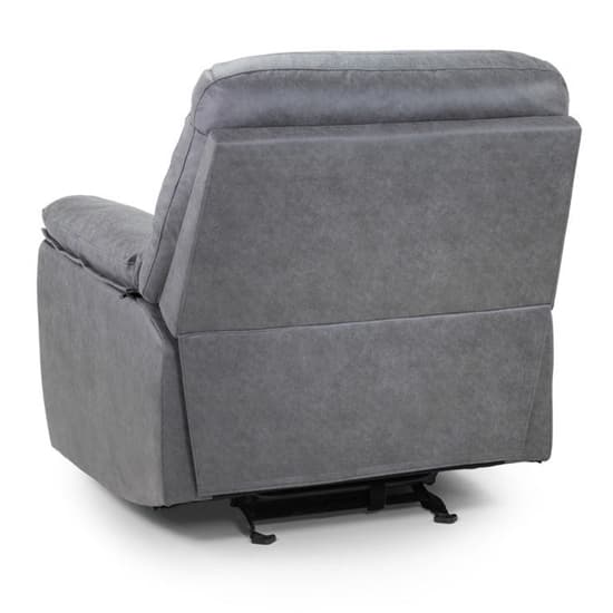 Darrin Faux Leather Recliner Armchair In Grey_2