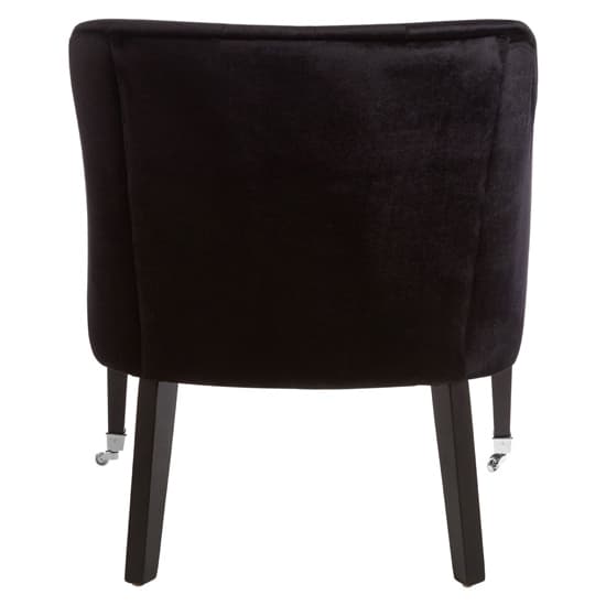 Darwo Upholstered Velvet Armchair In Black_4