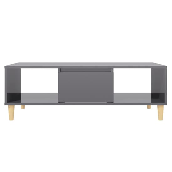 Dastan High Gloss Coffee Table With 1 Door In Grey_4