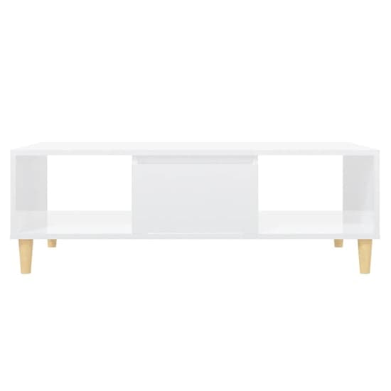 Dastan High Gloss Coffee Table With 1 Door In White_4