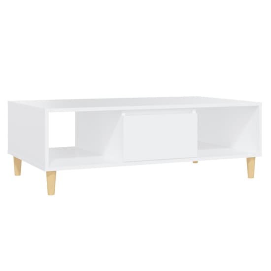 Dastan Wooden Coffee Table With 1 Door In White_3