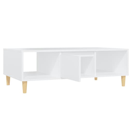 Dastan Wooden Coffee Table With 1 Door In White_5