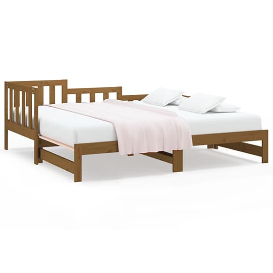 Davey Solid Pinewood Pull-Out Single Day Bed In Honey Brown_3