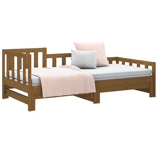 Davey Solid Pinewood Pull-Out Single Day Bed In Honey Brown_4