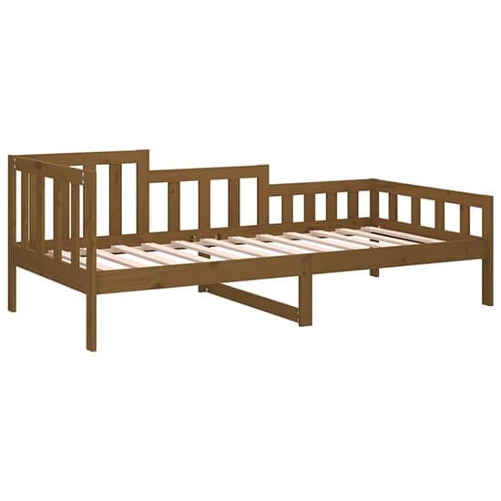 Davey Solid Pinewood Single Day Bed In Honey Brown_3