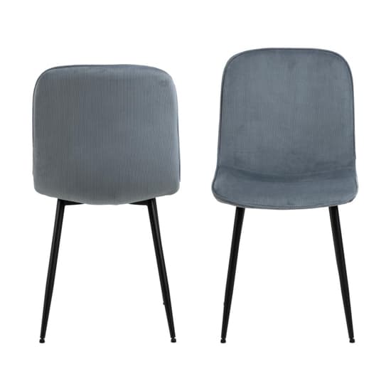 Davos Grey Fabric Dining Chairs In Pair_3