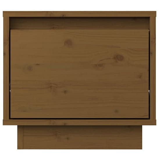 Dawes Solid Pinewood Bedside Cabinet With 1 Drawer In Brown_2