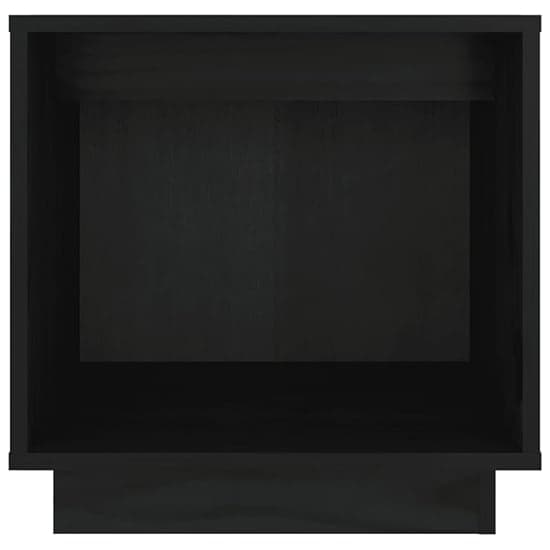 Dawes Solid Pinewood Bedside Cabinet In Black_3