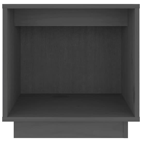 Dawes Solid Pinewood Bedside Cabinet In Grey_3