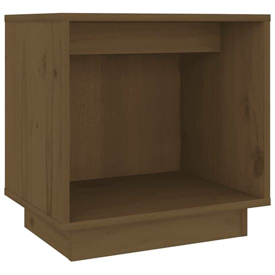 Dawes Solid Pinewood Bedside Cabinet In Honey Brown_2