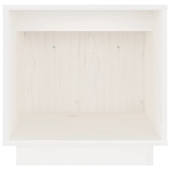 Dawes Solid Pinewood Bedside Cabinet In White_3