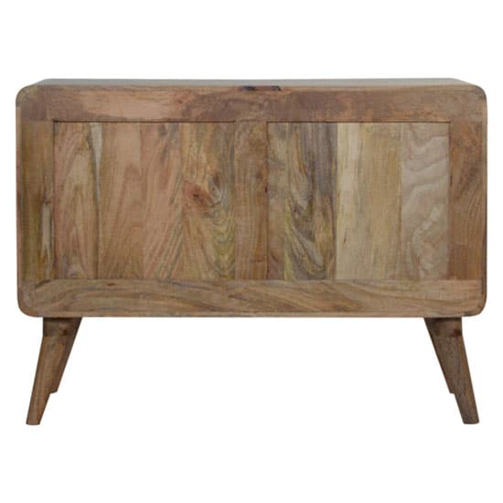 Debby Wooden Sideboard In Oak Ish Woven Design_4