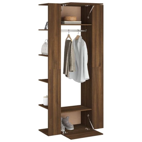 Deion Wooden Hallway Storage Cabinet In Brown Oak_4