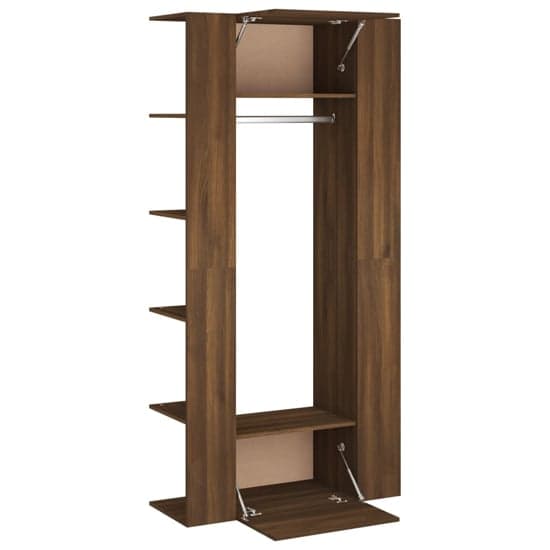 Deion Wooden Hallway Storage Cabinet In Brown Oak_5