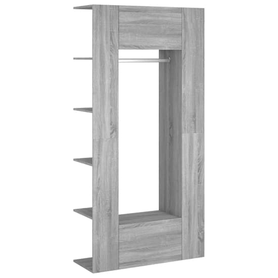 Deion Wooden Hallway Storage Cabinet In Grey Sonoma Oak_3
