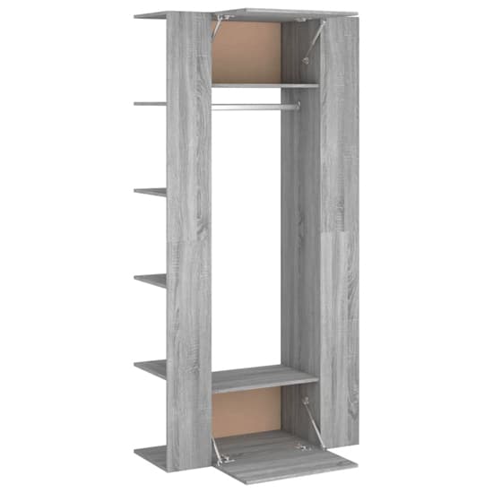 Deion Wooden Hallway Storage Cabinet In Grey Sonoma Oak_5