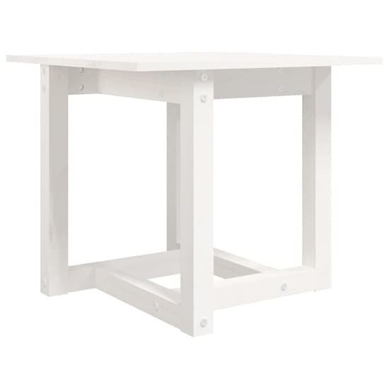 Delaney Square Pine Wood Coffee Table In White_3