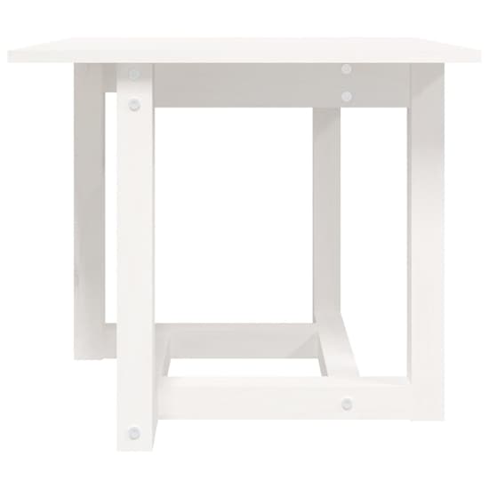 Delaney Square Pine Wood Coffee Table In White_4