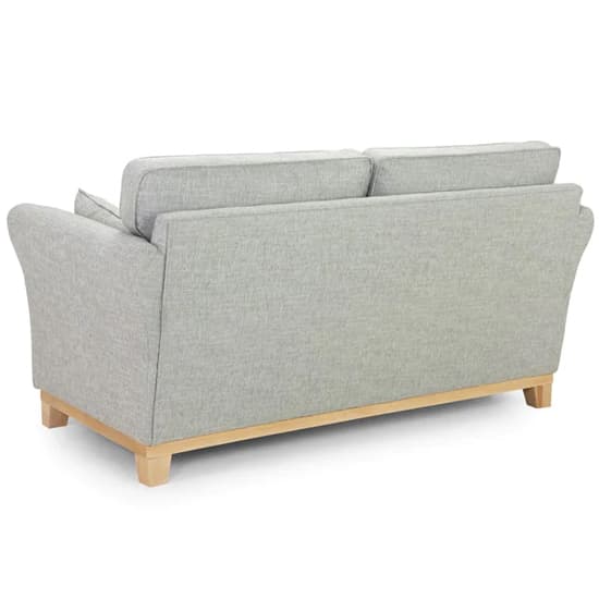 Delft Fabric 2 Seater Sofa With Wooden Frame In Grey_2