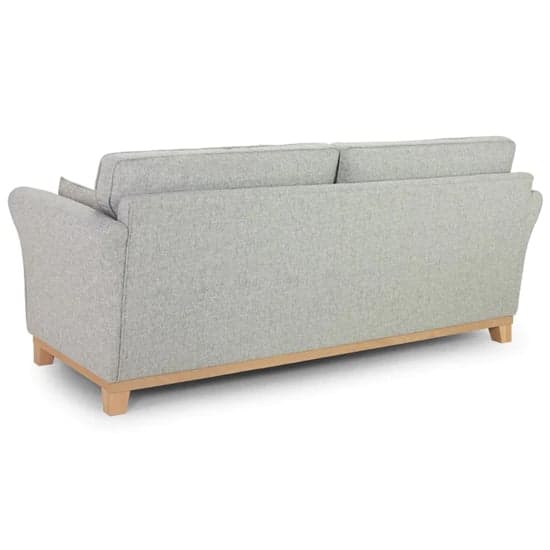 Delft Fabric 4 Seater Sofa With Wooden Frame In Grey_2