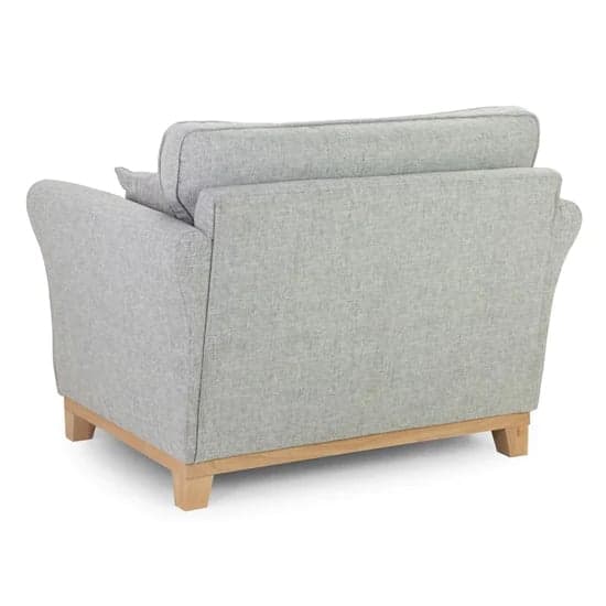 Delft Fabric Armchair With Wooden Frame In Grey_2