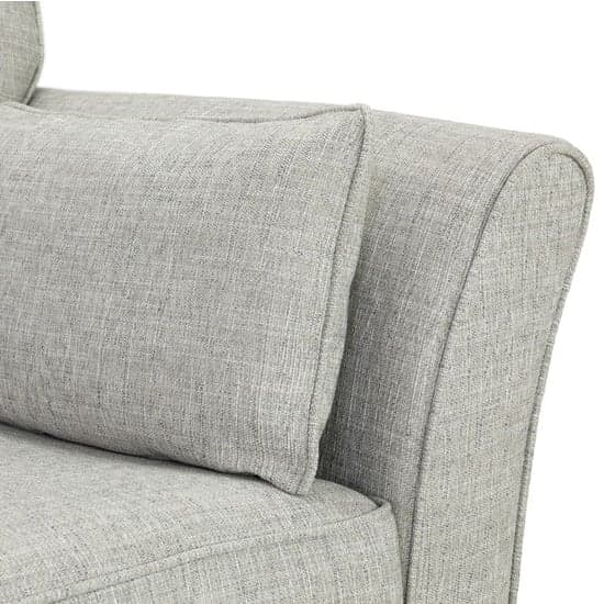 Delft Fabric Armchair With Wooden Frame In Grey_4