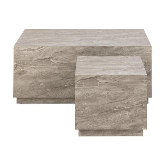 Delft Wooden Set Of 2 Coffee Tables In Grey Marble Effect_3
