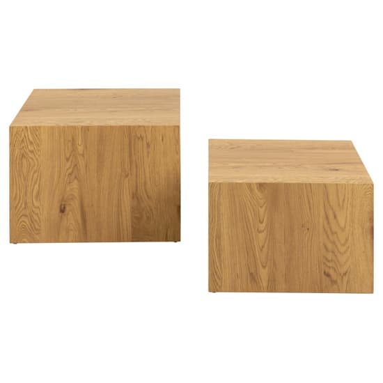 Delft Wooden Set Of 2 Coffee Tables In Matt Wild Oak_3