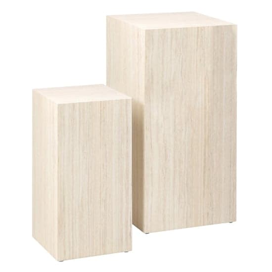 Delft Wooden Set Of 2 Side Tables In Travertine_2
