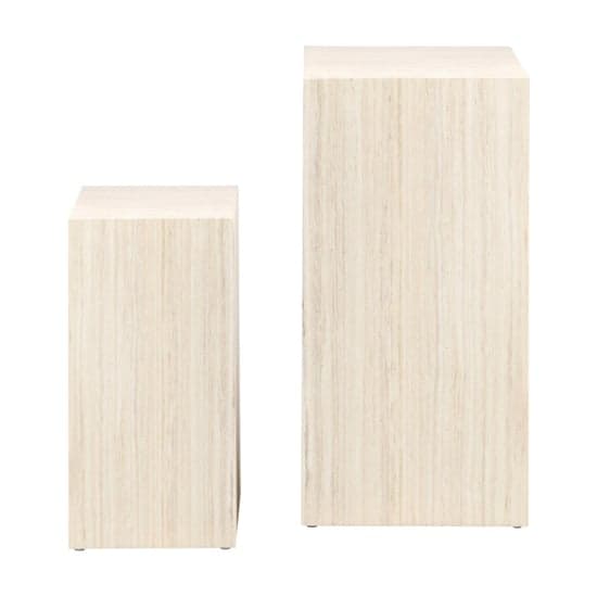 Delft Wooden Set Of 2 Side Tables In Travertine_3