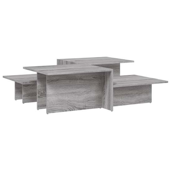 Delft Wooden Set Of 2 Coffee Tables In Grey Sonoma Oak_2