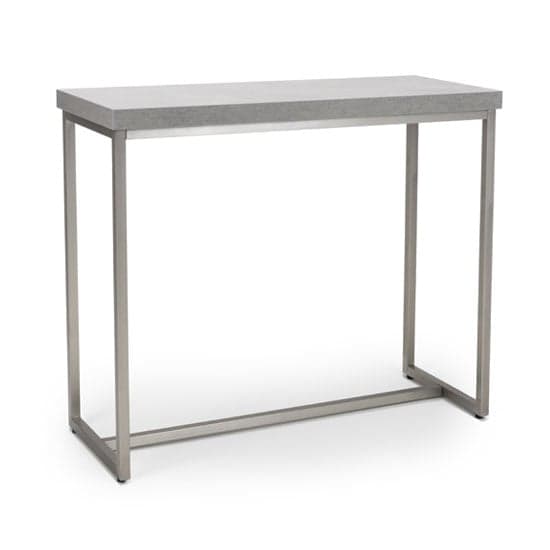 Delta Rectangle Console Table With Brushed Steel Base_1
