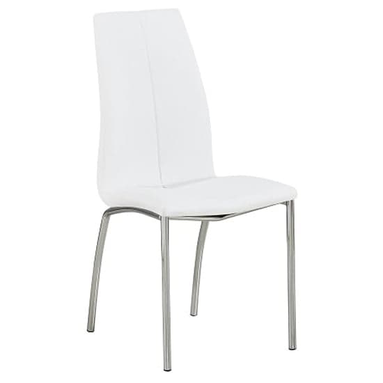 Deltino Melange Marble Effect Dining Table 4 Opal White Chairs_3