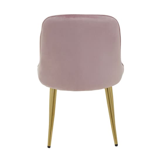 Demine Dusky Pink Velvet Dining Chairs In A Pair_4