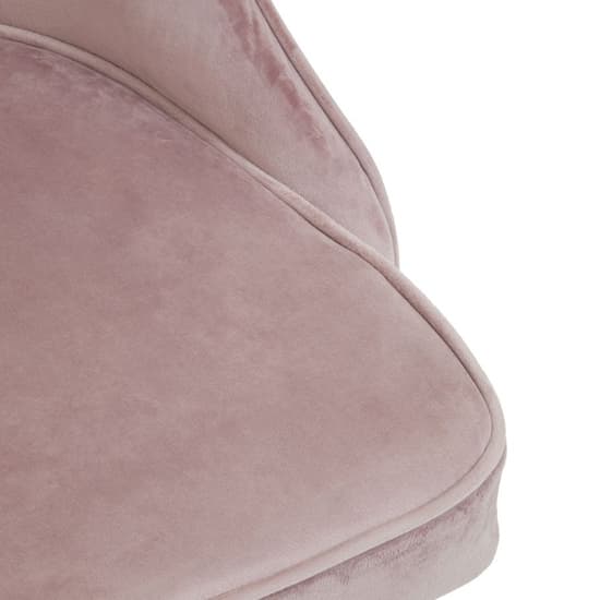 Demine Dusky Pink Velvet Dining Chairs In A Pair_6