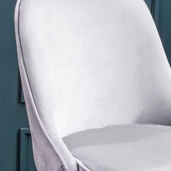 Demine Grey Velvet Dining Chairs In A Pair_6