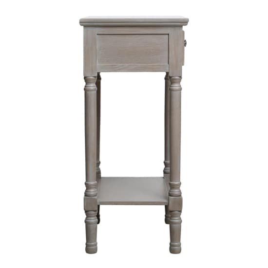 Denver Pine Wood End Table With 1 Drawer In Taupe_5