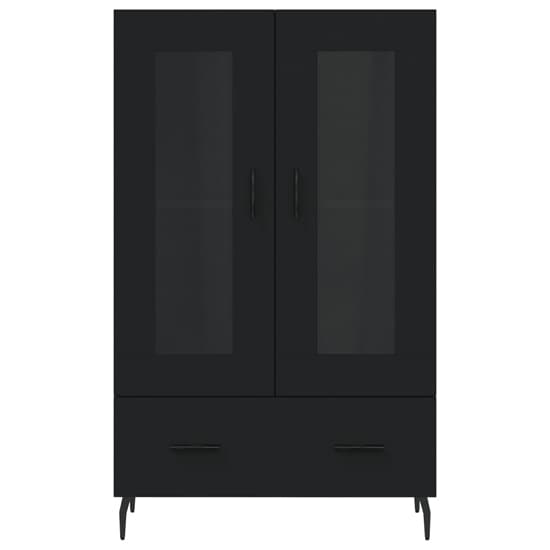 Derby Display Cabinet With 2 Doors 1 Drawer In Black_4