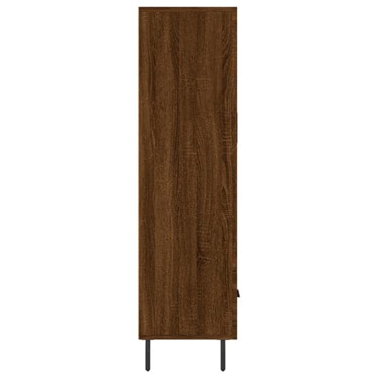 Derby Display Cabinet With 2 Doors 1 Drawer In Brown Oak_5