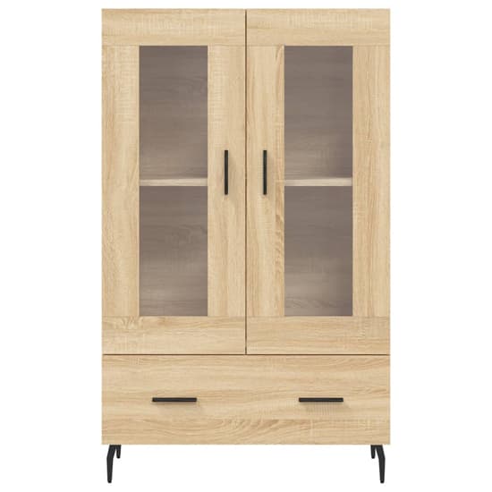 Derby Display Cabinet With 2 Doors 1 Drawer In Sonoma Oak_4