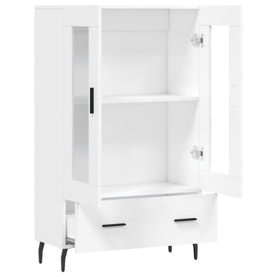 Derby Display Cabinet With 2 Doors 1 Drawer In White_3