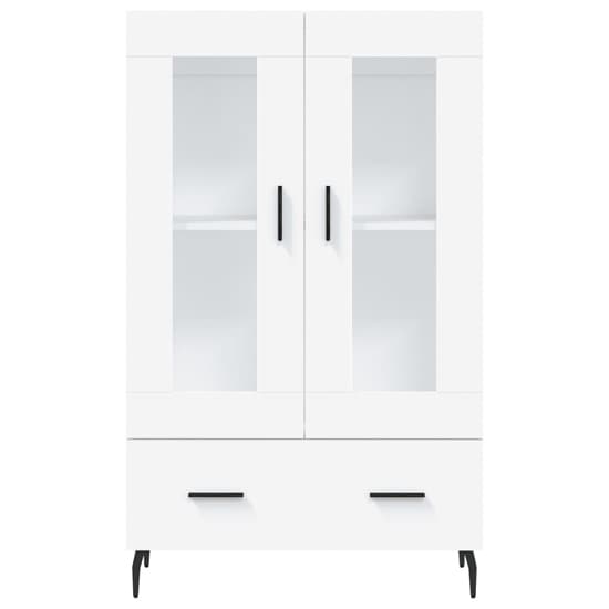 Derby Display Cabinet With 2 Doors 1 Drawer In White_4