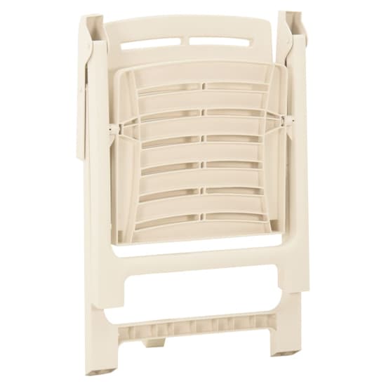 Derik Elegant Design White Plastic Garden Chairs In Pair_3