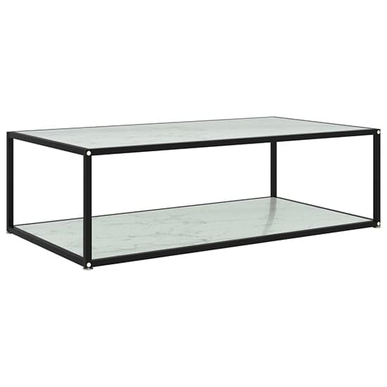 Dermot Large Glass Coffee Table In White Marble Effect_1