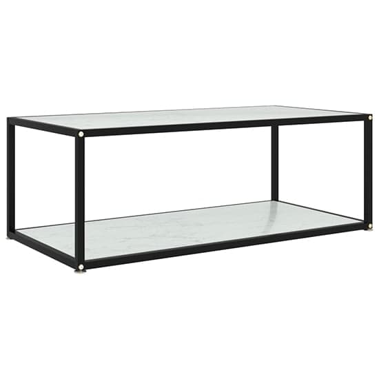 Dermot Medium Glass Coffee Table In White Marble Effect_1
